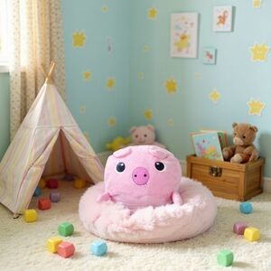 Pink Stuffed Pig Toy